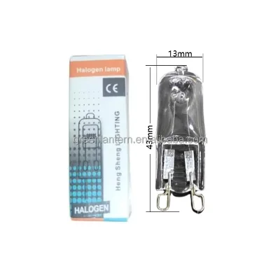 G9 Halogen Bulbs 220V 18W 20W 25W Chandelier Light Bulb Mini Clear Glass G9 Oven Halogen 2 Pin Light Bulbs Warm Light