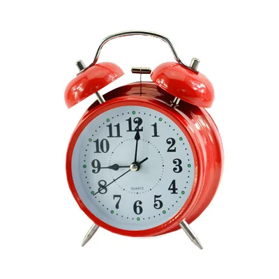 2024 Night Light Aloud Alarm Button Backlight Silent Quartz Alarm Clock Children Classic Bell Alarm Clock With Roman Numerals