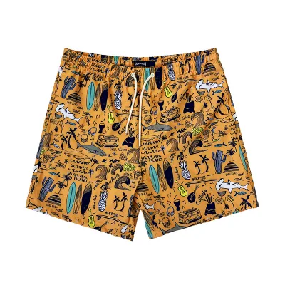 Nene Cross-border Class-A Beach Shorts Men Outdoor Quick-Drying Plus-Size Loose Fit Lining Straight-Leg Design Nylon/Cashmere