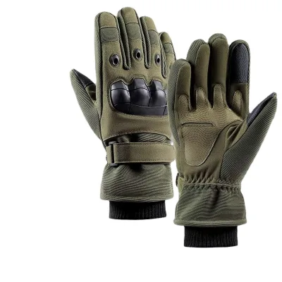 Half-Finger Motorcycle Gloves Winter Riding Equipment  Waterproof Warm Windproof Anti-Drop Features for Commuters