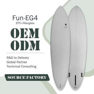 Fast Delivery Source Factory Custom Size Custom Shape Fun Board Recyclable EPS Material Eco Friendly for Global Surf Brand Partn