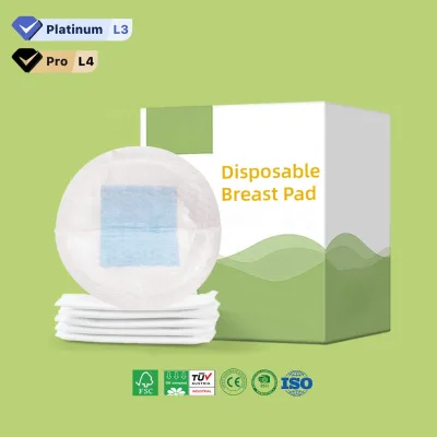 Heavy Flow Defense Disposable Nursing Pads with Reinforced Blue Chip Center 80-100ml Absorbency & Breathable