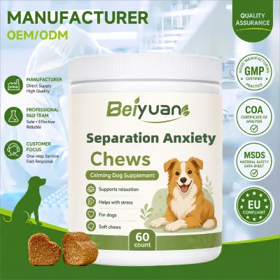 Pet Health Care L-Tryptophan Canine Soft Chews for Natural Relaxation & Calmness Fast Absorption Vitamins & Minerals
