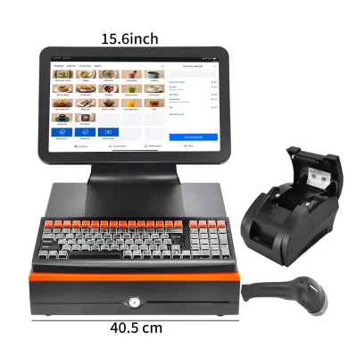 China Manufacturer Computer All in One Windows 10 Terminal Cash Registers Supplier Pos System Machine for Basic Business
