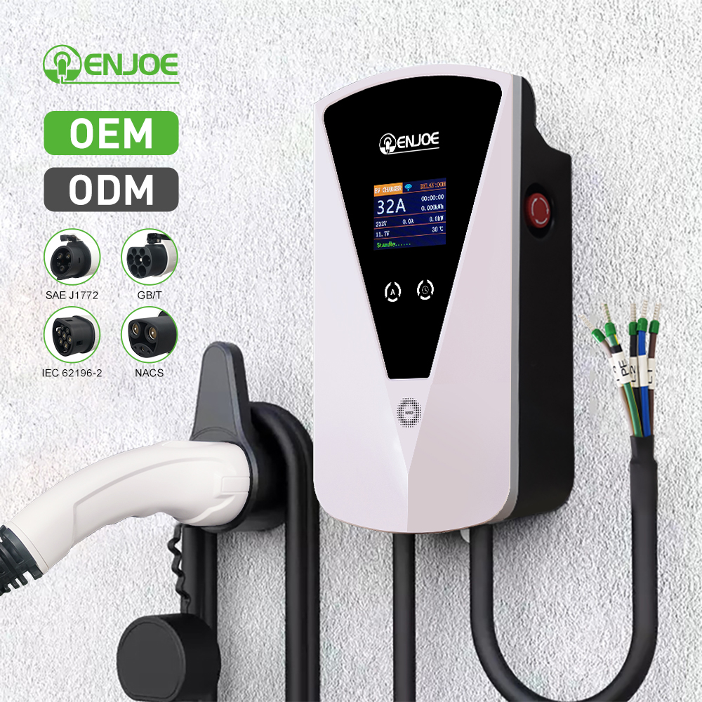 32A Wallbox 22kw EV Charger White Charging Color Weight Material Station Origin Certificated Warranty Year Wall Charger