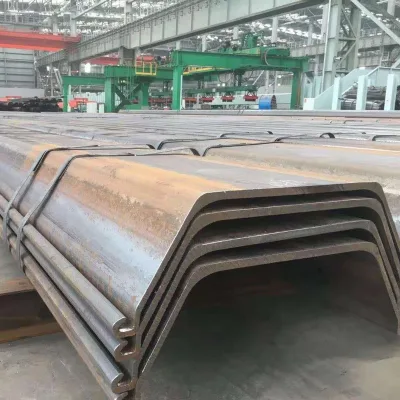 Hot Sale River Bank Protection Steel Structure for Retaining Earth or Water Steel Sheet Pile Product