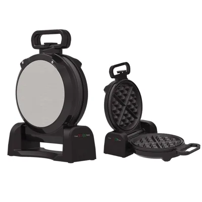 2023 New Style Rotary Waffle Maker With Steady Base and Removable Tray