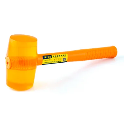 Premium Eco-Friendly Soft Faced Transparent Rubber Hammer Heavy Duty Rubber Mallet for Woodworking and Tiling