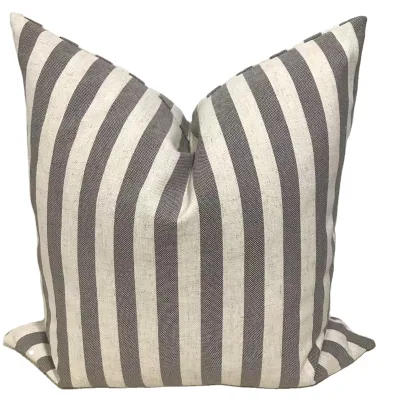 Factory Direct Sale Fashionable Gray Stripes Pillow case Cushion