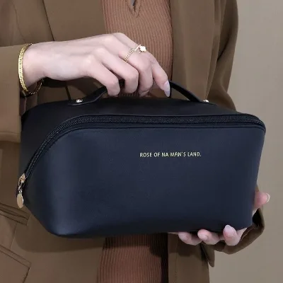 Luxury Makeup Organizer for Women Toiletry Kit Bag Cosmetic Storage Pouch Travel Make up Case Zipper Lady Box