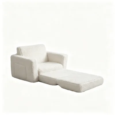 DIAS Contemporary Foldable Kids Play Sofa Comfortable Soft Compressed Modular Single Seater Toddler Couch for Living Room