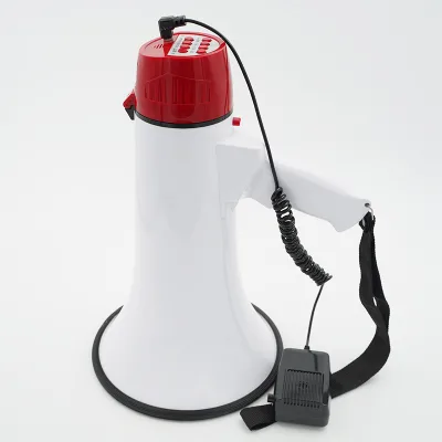 20W Plastic Megaphone Rechargeable Lithium Battery Megaphone Portable Speaker Wholesale China Megaphone for Street Stalls