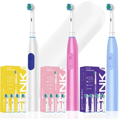 ODM Custom Private Label Smart Electric Toothbrush IPX7 Waterproof Round Head Oral Dental B Rotating Electric Toothbrush