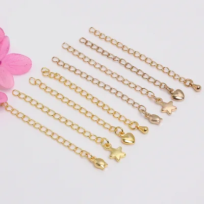 Extended Accessories Necklace Chain Link Extenders 14k Gold and Silver in Jewellery