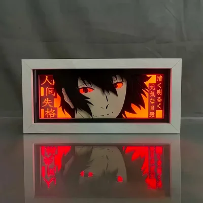 Bungo Stray Dogs Dazai Anime Light Box for Bedroom Decor 3d Led Night Light Desk Manga Lightbox Kids Gift Table Lamps ZDD 151-