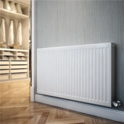 High Quality Horizontal Steel Plate Radiator for Room Heating 9016 in White Six Water Inlet and Outlet for the Mongolian Market