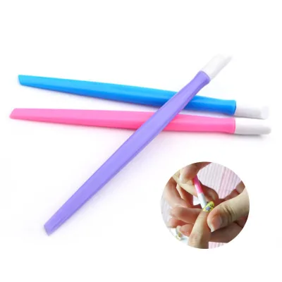 100pcs/bag 3 Colors Remove Dead SkinTools Nail Art Cuticle pink Plastic Remover Pusher Wholesale