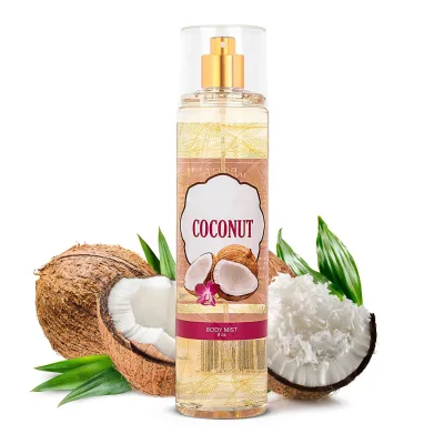 8oz Fine Fragrance Body Mist Luxurious Coconut Women Warm Cozy Luxury Scented Gifts Presents Body Spray