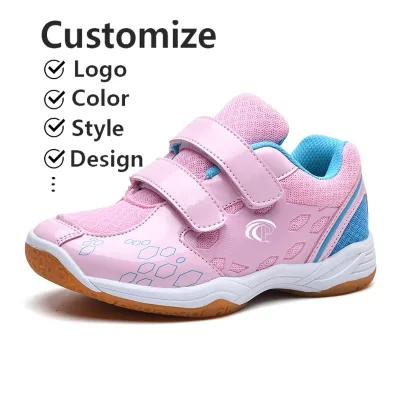 Supplier Customize Non-Marking Mesh Lining Seamless Upper Design Professional Badminton Shoes for Men Summer Spring