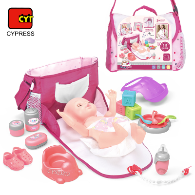 Cute Mini Realistic Reborn Baby Girls Doll Bag Set