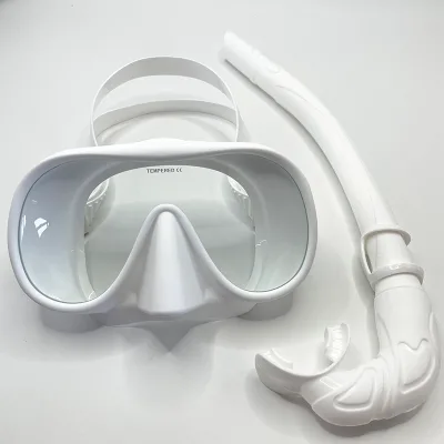 White Color Diving Mask Set Diving Gear Set for Adult