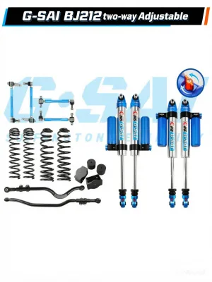 2 Way Bidirectional Adjustable Nitrogen Shock for New BAIC BJ212 4x4 Offroad Suspension Lift Heavy Duty Classic Offroader