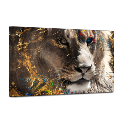 Animal Picture tiger Print Picture Canvas Paintings with Machine Wall Art for Living Room Bathroom