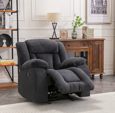 Home Furniture Modern Extendable Massage Leather Sofa Bed Smart Electric Rotating Fabric Cover Wood Frame HM6005