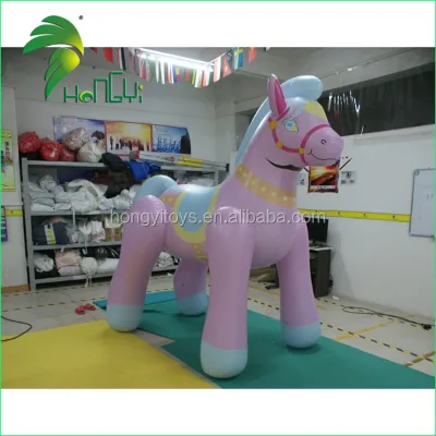 Delicate Colorful Inflatable Horse Toy With 2 m Tall