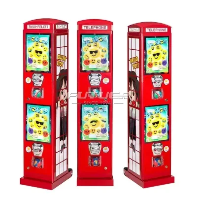 Capsules Dispenser Machine Customs Vending Machine Telephone Booth Capsule Toys Vending Machine