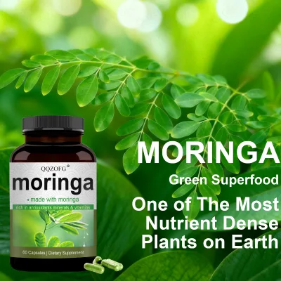 Hot Selling Moringa Capsule Moringa Leaf Extract for Skin Complexion&immune Function 60 Count
