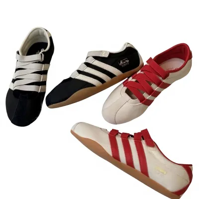New Women's 2026 Summer Retro German-Style Solid Mary Jane Shoes Hook Loop Closure Height-increasing Pumps