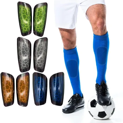 High Quality Resin EVA Material Supports Customized Football Crystal Shin Pads for Leg Protection