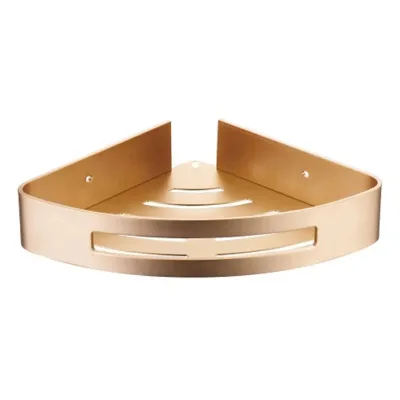 Factory Wholesale Wall Mount Aluminum Single Tier Gold Storage Toilet Storage Holders Bathroom Shelves