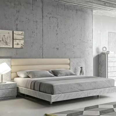 Ulink Modern MDF Bed with Adjustable Height Storage Bookcase & Lighted Headboard-Queen/Full/King Sizes Bedroom Set