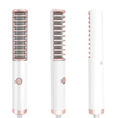 Women's Professional One-Step Hair Dryer White Bowl Mini Hair State Machine Electric Combs Hair Brush for Household RV Hotel Use