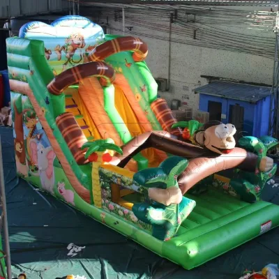 Commercial Inflatable Amusement Park Kids Adults Outdoor Inflatable Bouncy Castle Playgrounds Jungle Theme Park