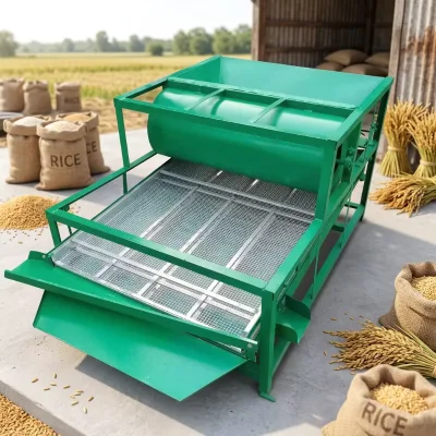 Multifunctional Grain Cleaner With Optional Processing Capacity for Cleaning, Sifting and Grading Various Farm Harvest Crops