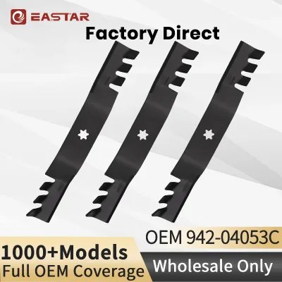 942-04053C 742-04053 Toothed Blade for Cub Cadet RZT50 LT1050 Troy Bilt Mustang 50" Deck, 18 Inch Commercial Mower Blade