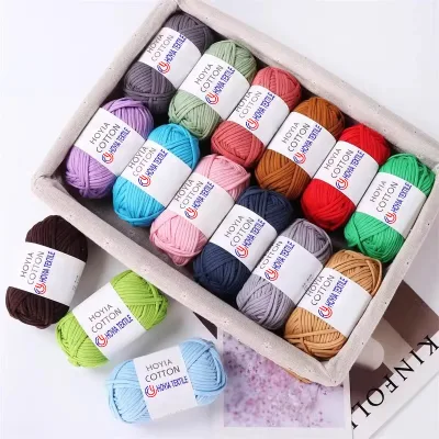 Sincere Cotton Fancy Hand Crocheting Yarn 70% Cotton 30% Nylon Cotton Blended Yarn for Handcraft