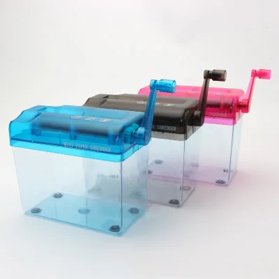 Portable Hand Paper Shredder Mini Manual Paper Shredder A6 for Desk Office Family