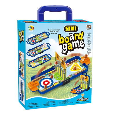 Multifunctional Funny Educational Playability 5in1 Board Game for Kids