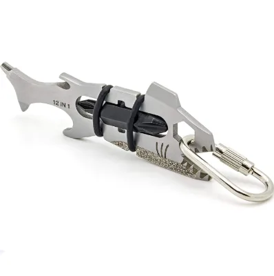 Shark Shape Everyday Carry EDC Pocket Multi Tool Keychain