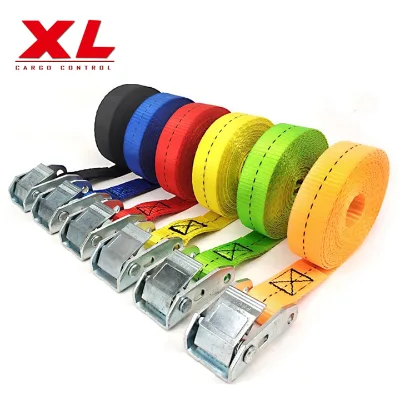 Hot Selling 1inch 550kg Capacity Best Cam Buckle Motorcycle Tie Down Soft Strap