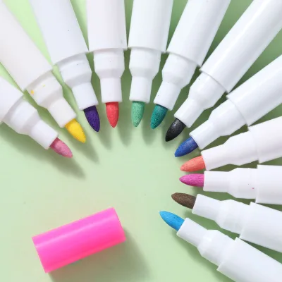 Manufacturers Wholesale 12-color Whiteboard Erasable Whiteboard Printing logo Pens