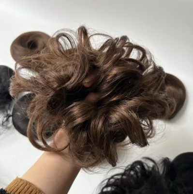 Human Hair Piece Donut Bun Short Ponytail and Chignon-High Quality Human Hair Accessory
