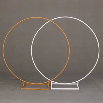 Hot Sale Fashion Outdoor Lawn Wedding Enlarge the Base Iron Ring Arch