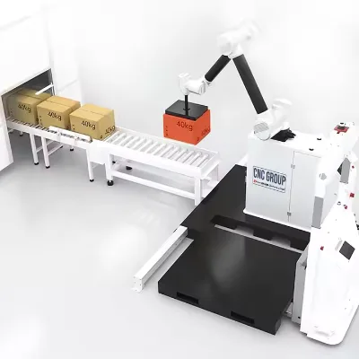 Portable Automatic Stacking Grab Paper Case Collaborative Loading Unloading Stacker Palletizer Palletizing Robot 25Kg