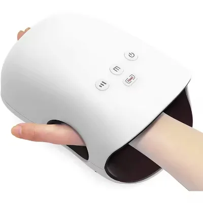 Wireless Electric Handheld Hand Massager with Heat Silicone Palm Tool Vibrating Hand Massager Tool Relaxation