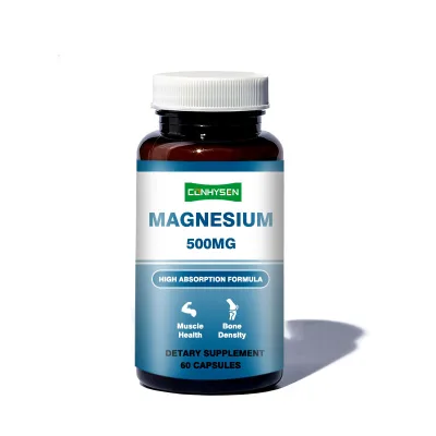 Private Label Magnesium Capsules Dietary Supplement Supports Muscle Recovery for Adults Pure Magnesium Pills
